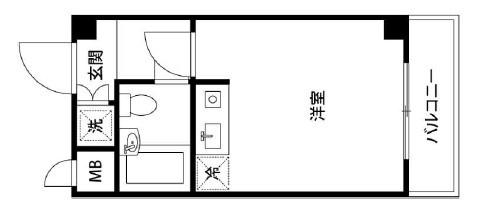 グローリア初穂高田馬場の間取り|間取りです。