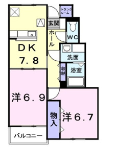 【間取り】 | グレイス　ロマーヌⅠ