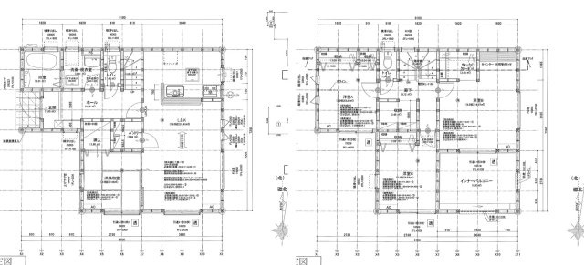 仲介手数料不要　新築 北区池田3丁目1号棟 4LDK 角地 LDK16帖 洋室8.5帖の間取り|間取り 4LDK LDK16帖（確認申請図面より）