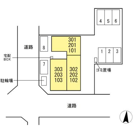 Villa Plumの区画図