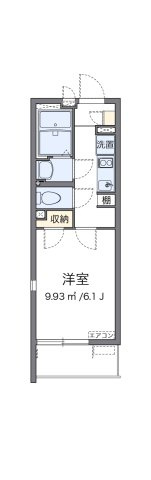 【間取り】 | クレイノＳｍａｌｌＲｉｖｅｒⅡ | 代表的な間取のため実際の間取とは異なる場合があります
