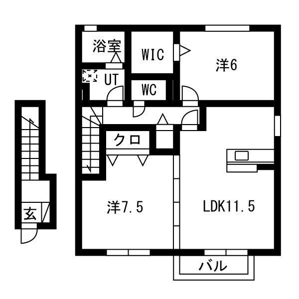 パストラーレ　　刈谷市近郊の賃貸はクラスホーム刈谷店の間取り