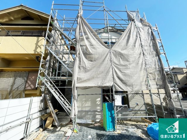京都市西京区樫原甲水　第1期　新築一戸建て|現在の進捗状況です！順調に作業進行中、完成が待ち遠しいです！詳細の間取り等、お気軽にお問い合わせください！
