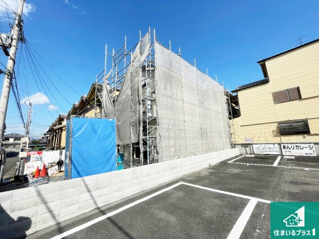 京都市西京区樫原甲水　第1期　新築一戸建て|現在の進捗状況です！順調に作業進行中、完成が待ち遠しいです！詳細の間取り等、お気軽にお問い合わせください！
