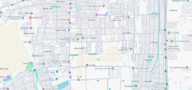 京都市西京区樫原甲水　第1期　新築一戸建ての地図