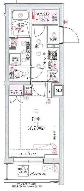 ジュイールパルフェ西新井の間取り|間取りです。