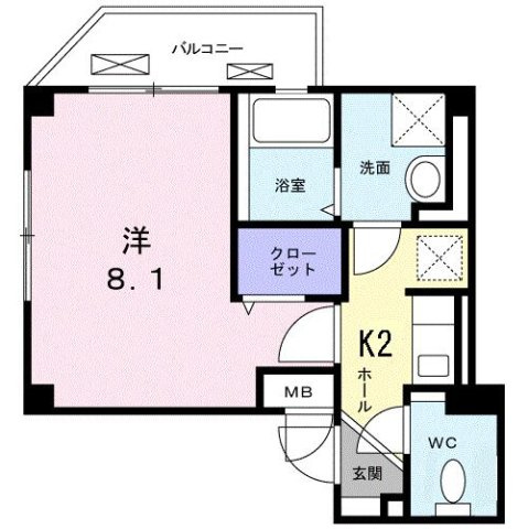 クルーセ豊玉の間取り