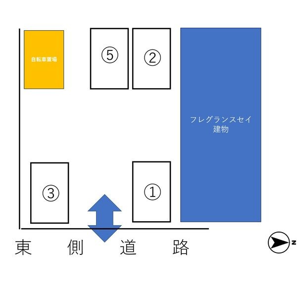 フレグランスセイ(大型犬その他ペット相談可)の区画図