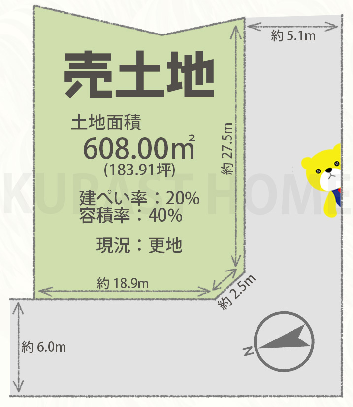 山梨県北杜市小淵沢町上笹尾篠原　土地の土地図