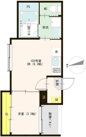 【間取り】 | ルミエール平野上町