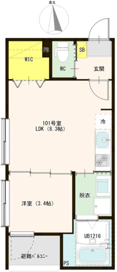 【間取り】 | ルミエール平野上町