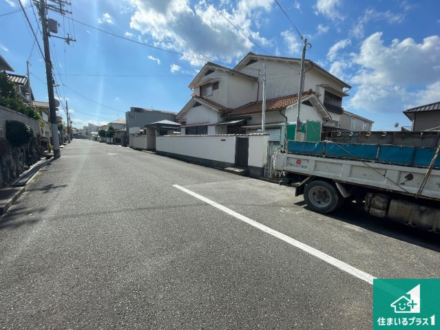 豊能郡豊能町ときわ台　第1期　新築一戸建ての前面道路含む現地写真|周辺は落ち着いた街並みの住宅地！子育てがしやすい住環境です！まだ未完成ですが、現地でしかわからない事もございます。是非一度ご覧ください。