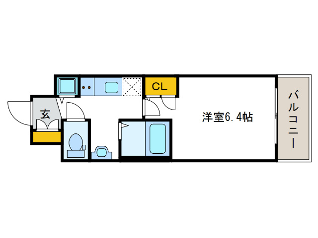 プレミアムコート大正フロントの間取り