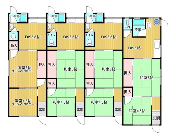 上ノ島町アパートの間取り