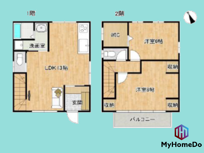 春日井市上条町３丁目の間取り