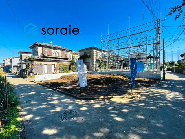 川越市今福第29　新築戸建て　クレイドルガーデンの前面道路含む現地写真|10/31　撮影