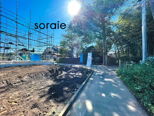 川越市今福第29　新築戸建て　クレイドルガーデンの前面道路含む現地写真|10/31　撮影