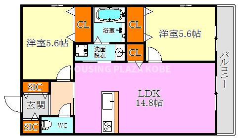 HK磯馴の間取り