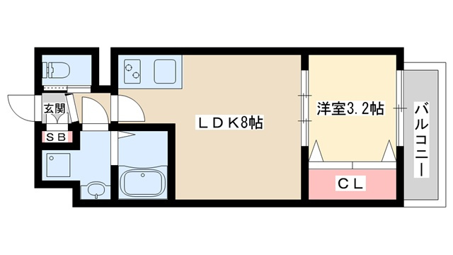 【間取り】 | ビガーポリス591同心2丁目V
