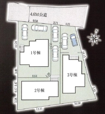 グラファーレ市川市曽谷３丁目１８期の区画図