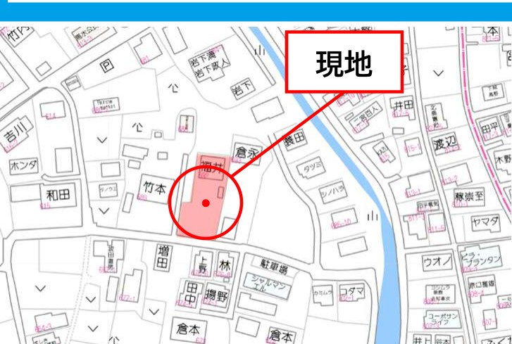 仲介手数料不要　売地 益城町馬水 5号地 約48坪 建築条件なしの地図|案内図
