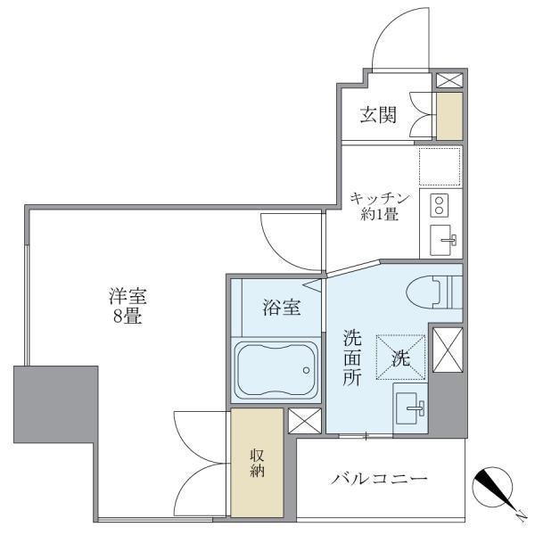 プランドール水天宮の間取り