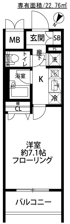 コンシェリア蒲田U'sSquareの間取り