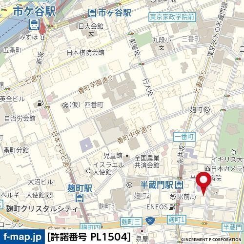 パレステュディオ麹町の地図