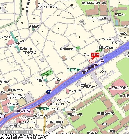 フェニックス三軒茶屋の地図