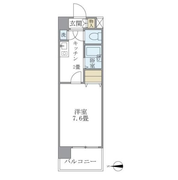 イーストコート芝の間取り