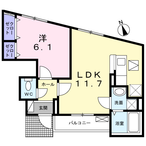 グリーンエミモの間取り