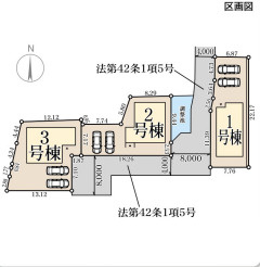 リーブルガーデン奈良市押熊町5期の区画図