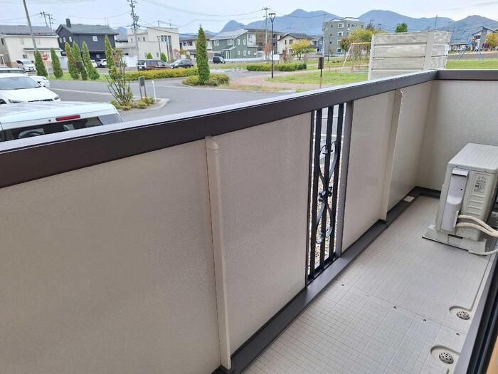 リビングタウン飯岡新田Ⅰ　Ｃのバルコニー