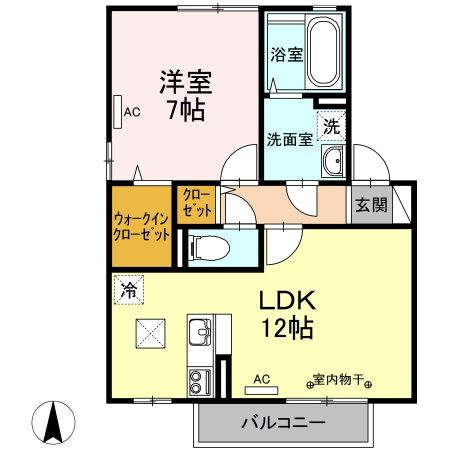 リビングタウン飯岡新田Ⅰ　Ｃの間取り