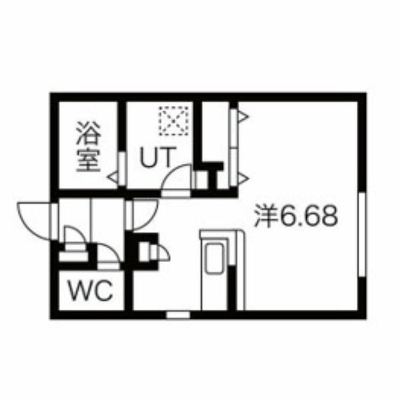 新宿区舟町の賃貸マンションの間取り