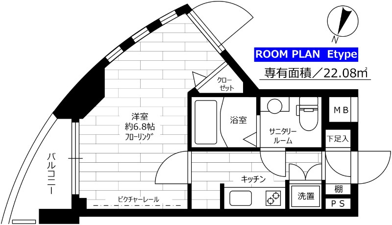 ステージファースト世田谷用賀の間取り