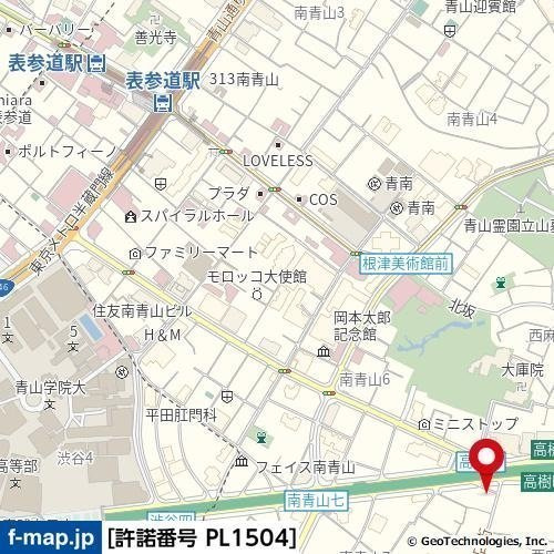 メイクスデザイン南青山の地図