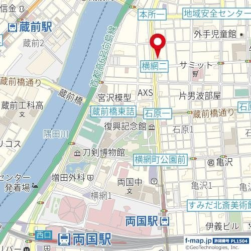 日神デュオステージ両国の地図