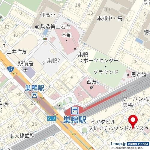 ハーモニーレジデンス六義園の地図