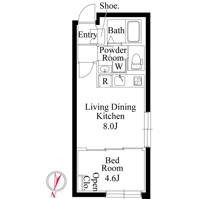CASA PIAZZA 桜新町の間取り