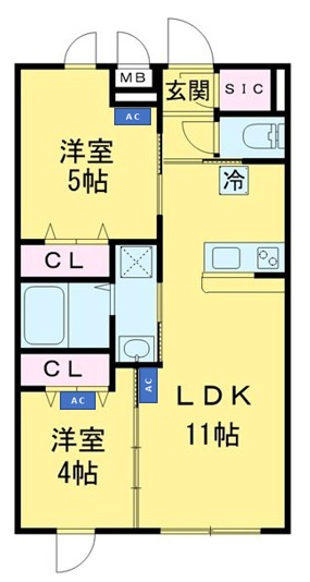 プロスタイルウェルス東武練馬の間取り