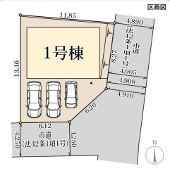 リーブルガーデン大和郡山市筒井町7期の区画図