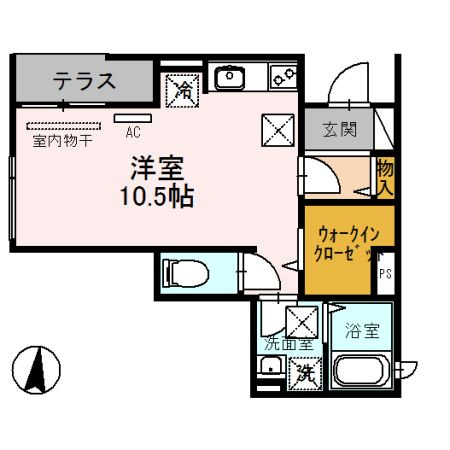 D-room南昭和町の間取り