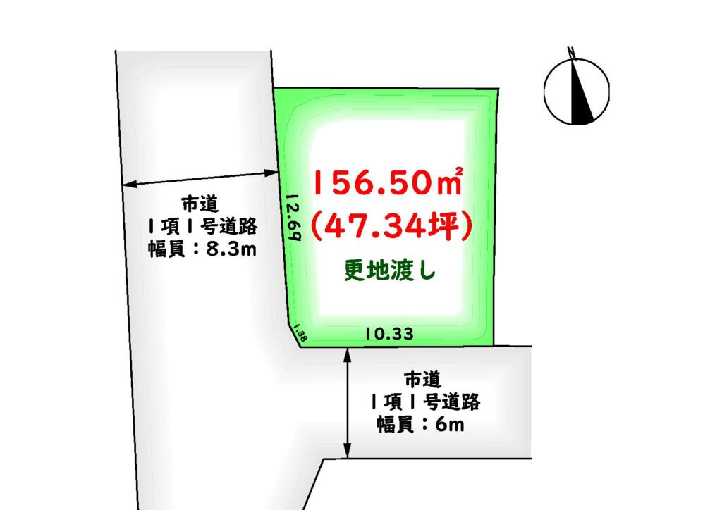 賀露町南１丁目の土地図