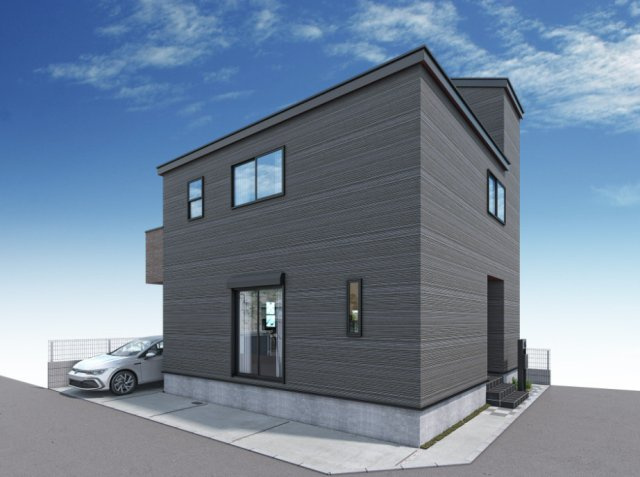 草加市松原4丁目 新築分譲住宅の外観パース