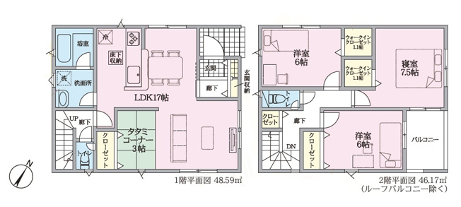 【間取り】 | 知多市朝倉町第1　2号棟【仲介手数料0円】