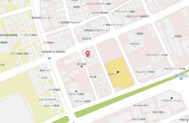 神戸市東灘区魚崎南町3丁目　新築戸建の地図