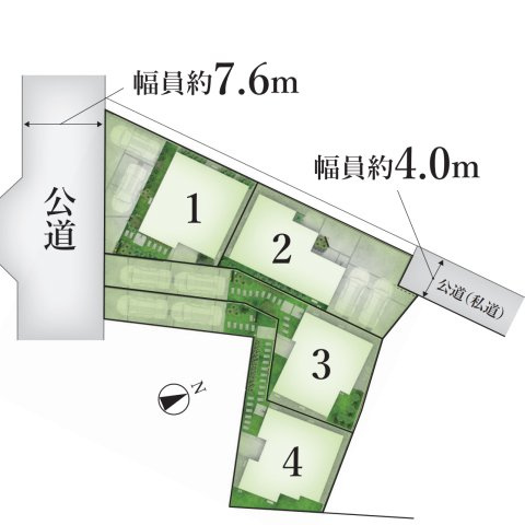 【区画図】 | ◇◆藤沢市鵠沼海岸2丁目I-2期 新築戸建 全4棟【2号棟】◆◇