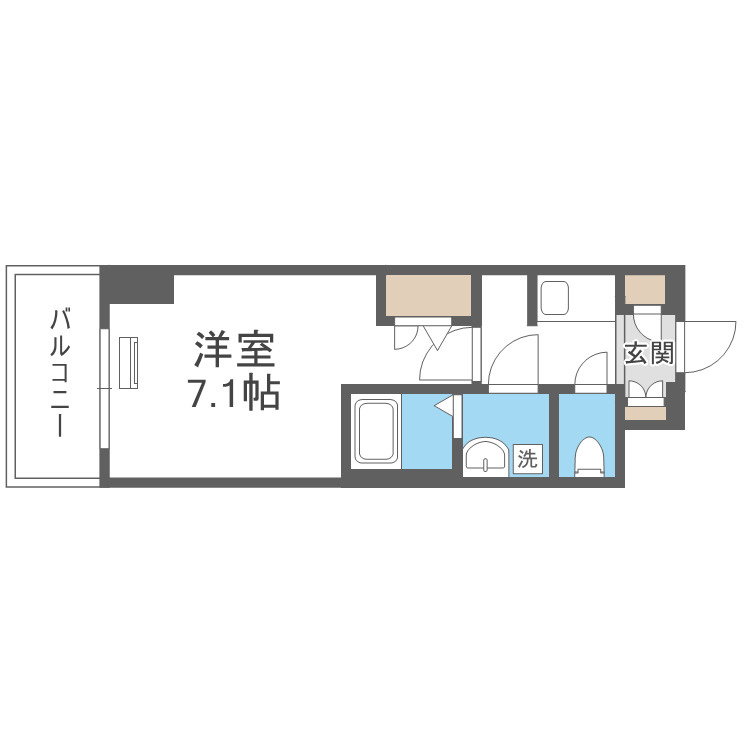 大阪市淀川区木川東２丁目の賃貸マンションの間取り