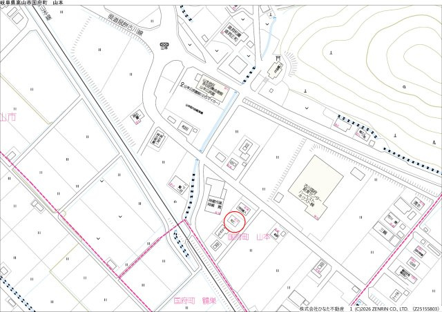 26/10/31NEW　戸建　高山市国府町山本　2180万の地図